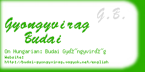 gyongyvirag budai business card